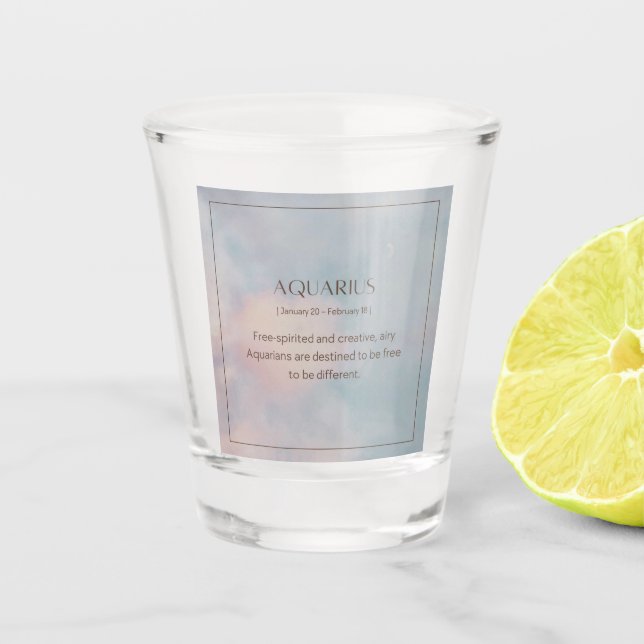 Verre de tir féminin Aquarius (Devant)