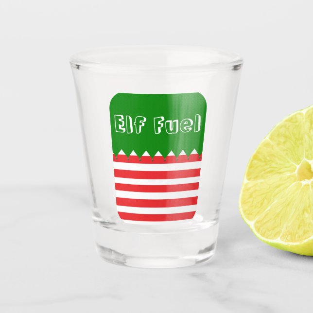 Verre de tir pour elfe de Noël (Devant)