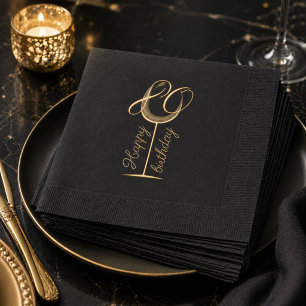 Verre de vin moderne Joyeux 80e anniversaire