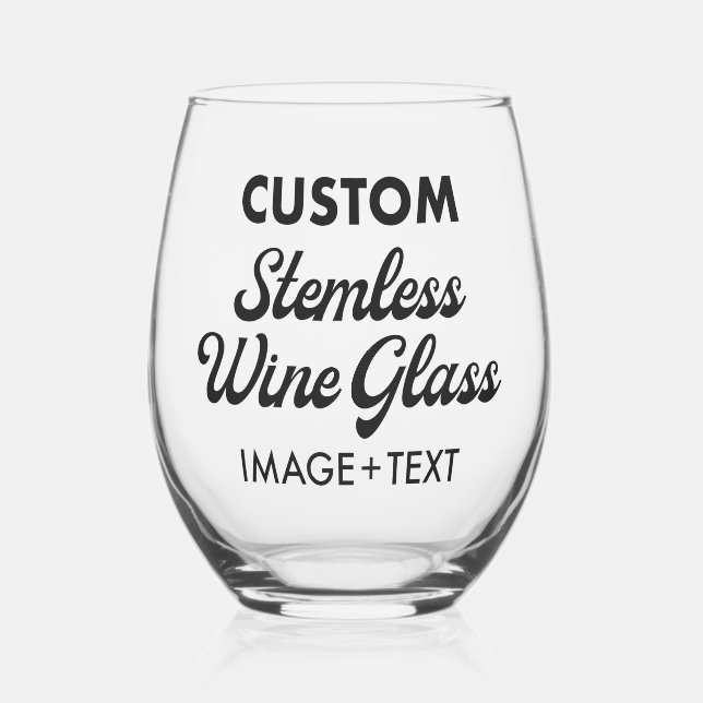 Verre de vin Stemless personnalisé imprimé (Gauche)
