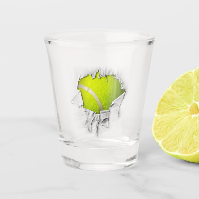 Verre déchiré au tennis (Devant)