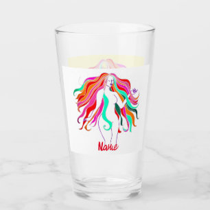 Verre Déesse aux cheveux longs multicolores Thunder_Cove