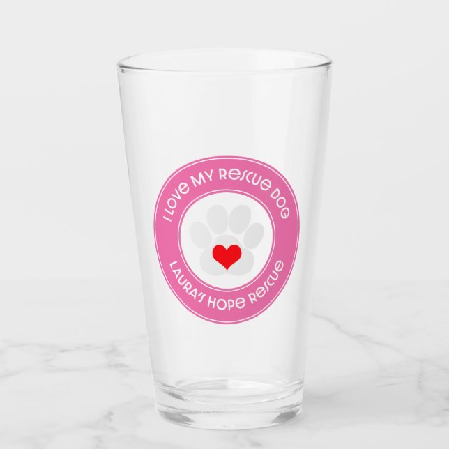 Verre Délivrance de l'espoir de Laura - amour d'I mon (Devant)
