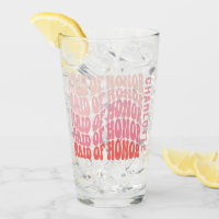 Demoiselle d'honneur rose moderne rétro des années