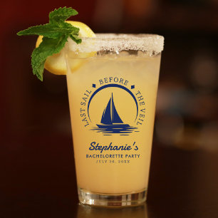 Verre Dernière voile avant le Veil Bachelorette Party