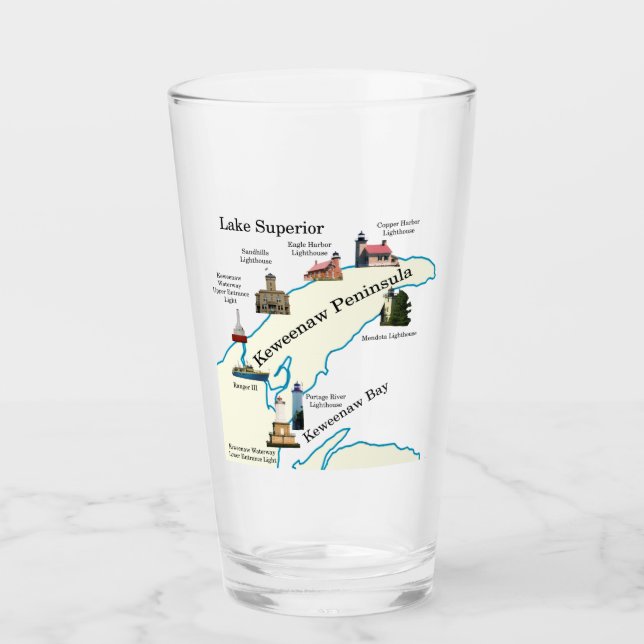 Verre des phares de la péninsule de Keweenaw (Devant)