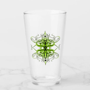 Verre Design de tatouage Tribal Personnalisé Vert
