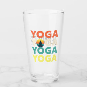 Verre Design de texte Yoga