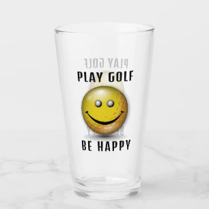 Verre Design minimaliste élégant et heureux Golfer