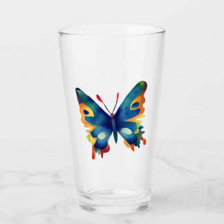 Verre Dessin de papillon 