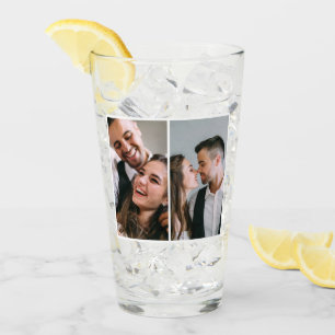 Verre Deux photos classiques avant et arrière