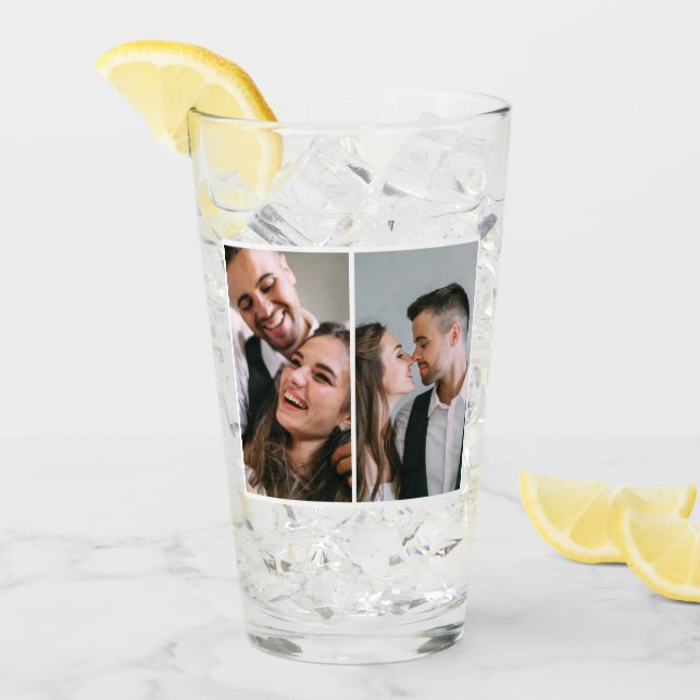 Verre Deux photos classiques avant et arrière (Devant glace)