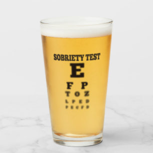 Verre Diagramme d'oeil trouble d'essai de sobriété