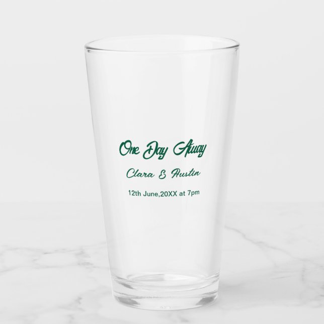 Verre Dîner de répétition Un jour avant la nuit précédan (Devant)