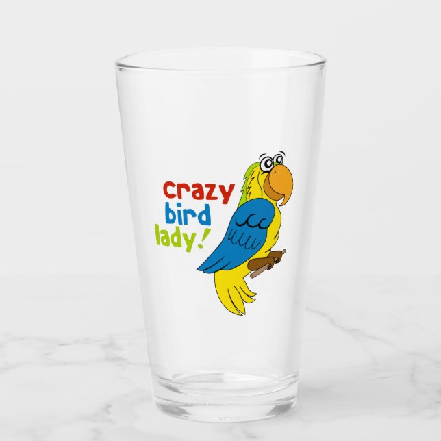 Verre Dingue dame aux oiseaux ! (Devant)