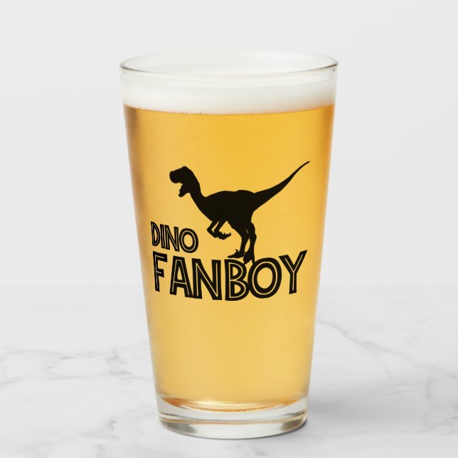 Verre Dino Fanboy - Dinosaur Lover (Devant (rempli))