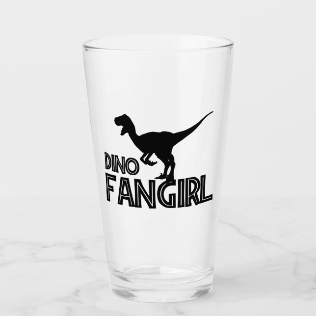 Verre Dino Fangirl - Dinosaur Lover (Devant)