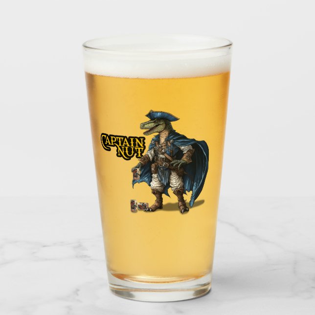 Verre Dinosaure Personnalisé Pirate caractère Tumbler (Devant (rempli))