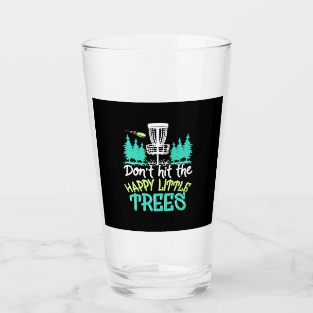 Verre Disc Golf Frappe Les Joyeux Petits Arbres (Devant)