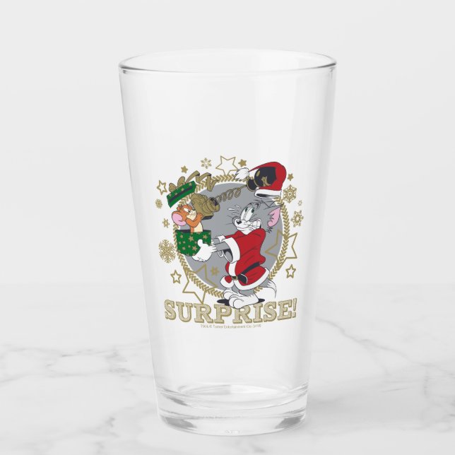 Verre Don Tom et Jerry Surprise (Devant)