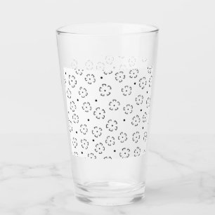 Verre Dossier de fleurs personnalisé pour cadeau d'anniv