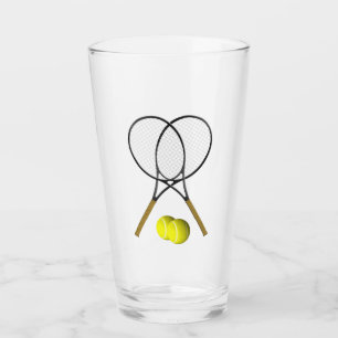 Verre Double Tennis Sport Thème