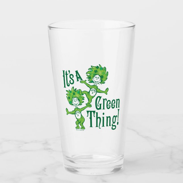 Verre Dr Seuss | C'est une chose verte ! (Devant)