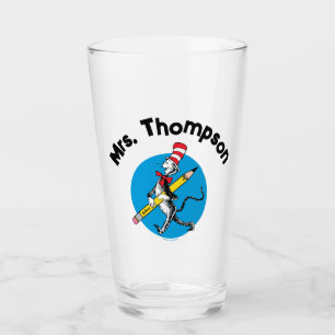 Verre Dr Seuss Chat dans le nom personnalisé du Casque