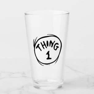 Verre Dr. Seuss Chose Un Chose Deux - Chose Un