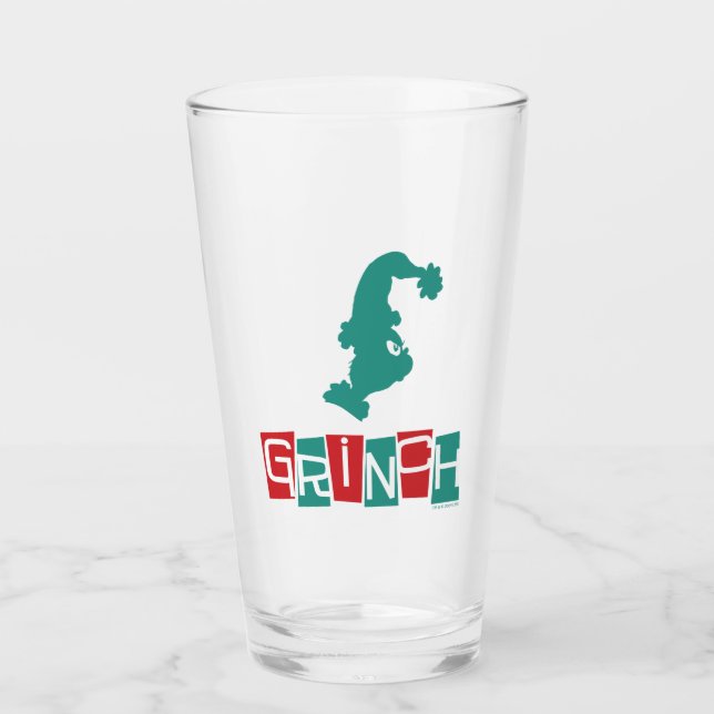 Verre Dr Seuss | Grinch - Rouge et Vert (Devant)