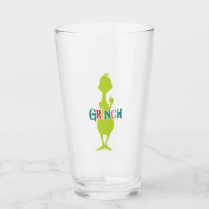 Verre Dr Seuss   Grinch - Silhouette verte