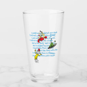 Verre Dr Seuss   Oeufs verts et Motif de livres de conte