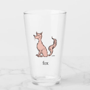 Verre Dr. Seuss Renard Rose