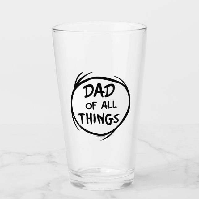 Verre Dr Seuss Thing One Thing Two - Papa de toutes chos (Devant)