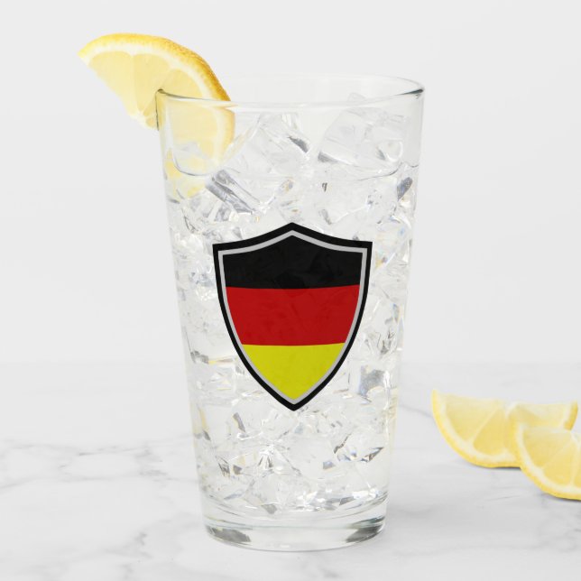 Verre Drapeau allemand (Devant glace)