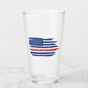 Verre Drapeau américain à vélo