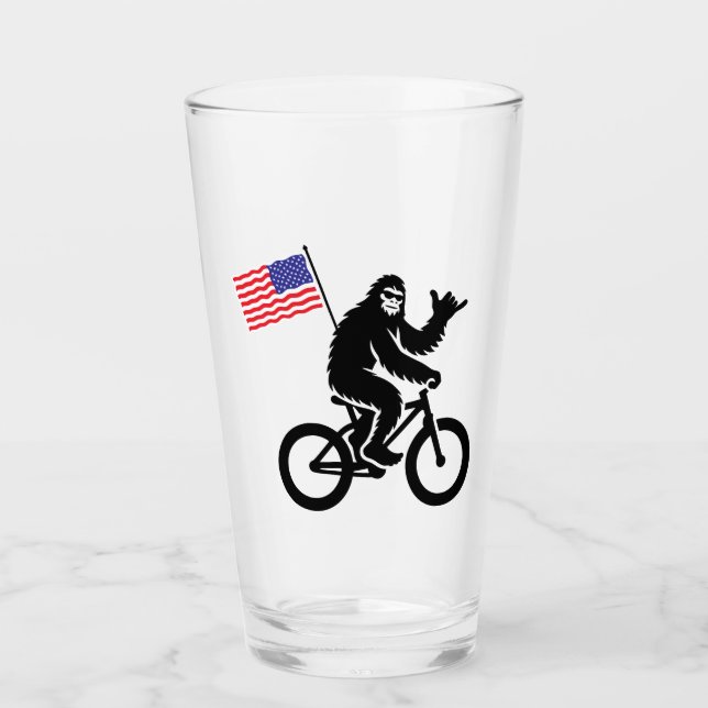 Verre Drapeau américain Bigfoot Cycling (Devant)