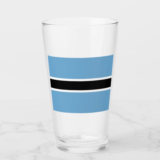 Verre Drapeau botswanais (Botswana) (Devant)