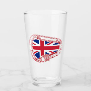 Verre Drapeau britannique Escalade carabiner