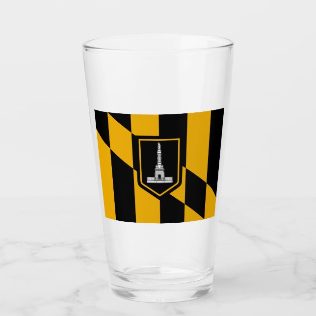 Verre Drapeau de Baltimore (Maryland, États-Unis) (Devant)