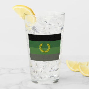 Verre Drapeau de fierté de l'uniforme militaire