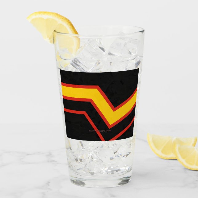 Verre Drapeau de fierté en caoutchouc de SlipperyJoe's f (Devant glace)