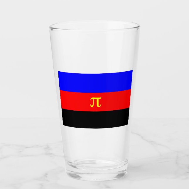 Verre Drapeau de fierté polyamoureuse (Devant)