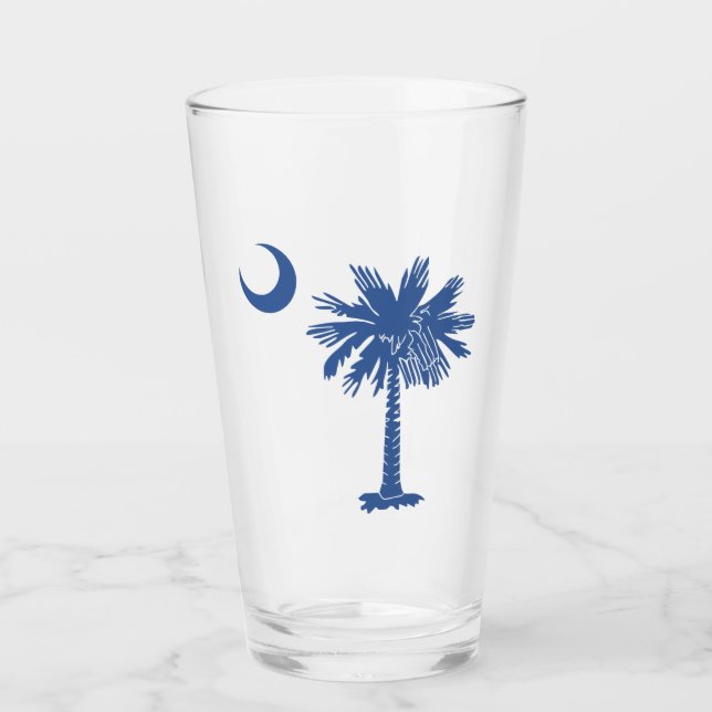 Verre Drapeau de la Caroline du Sud (Devant)