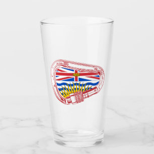 Verre Drapeau de la Colombie-Britannique Escalade carabi