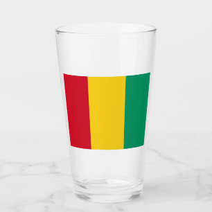 Verre Drapeau de la Guinée (pays africain)