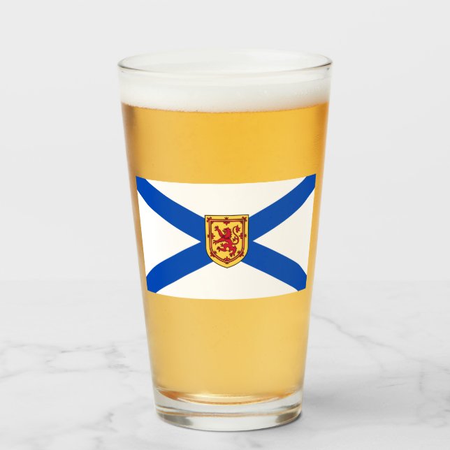Verre Drapeau de la Nouvelle-Écosse (Province canadienne (Devant (rempli))
