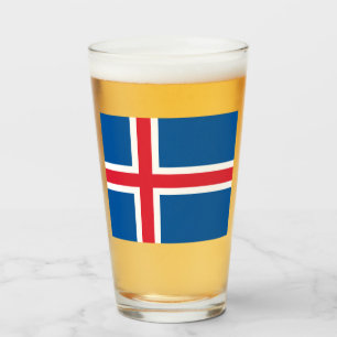 Verre Drapeau de l'Islande