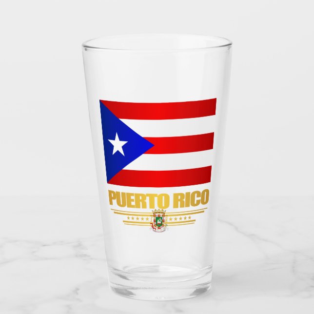 Verre Drapeau de Porto Rico (Devant)