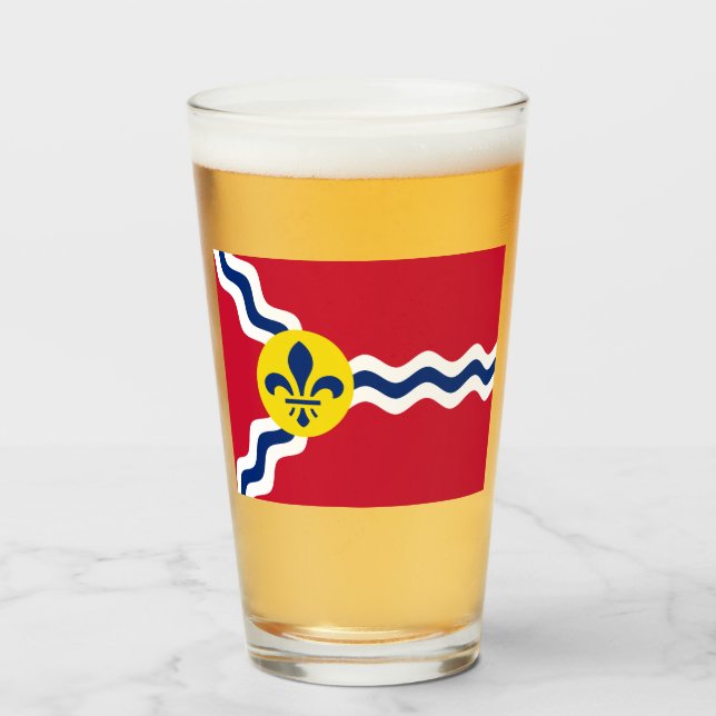 Verre Drapeau de Saint-Louis (Missouri) (Devant (rempli))